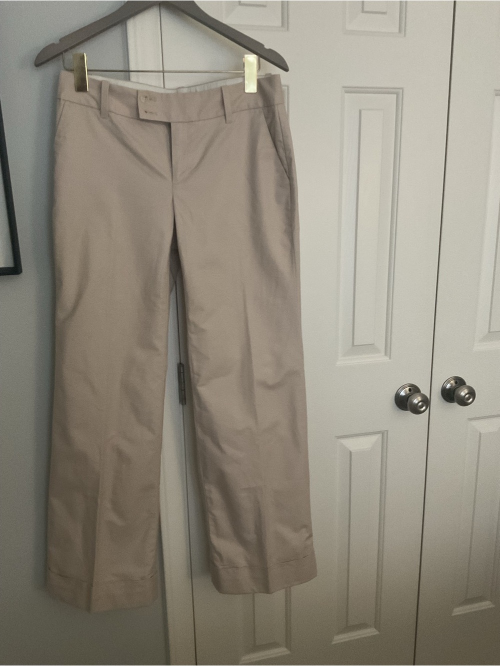 Banana Republic Factory Wide Leg Pants in Tan